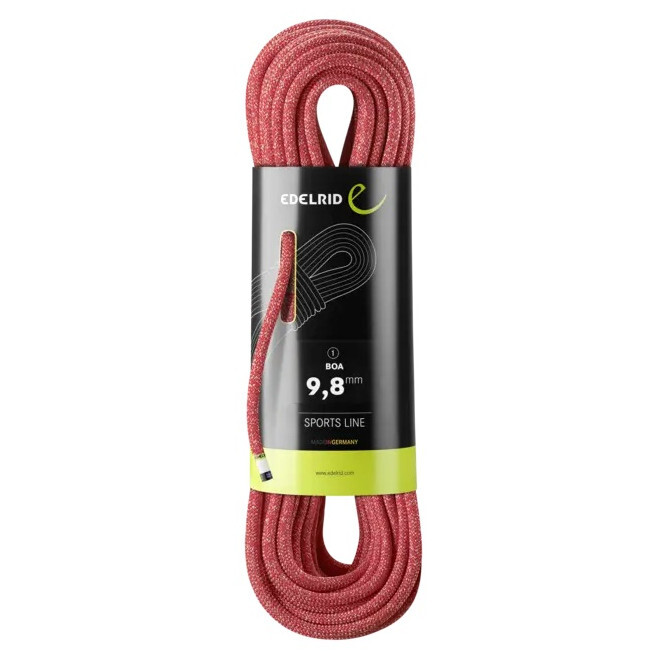 Lezecké lano Edelrid Boa 9,8mm 50 m Délka lana: 50 m / Barva: červená