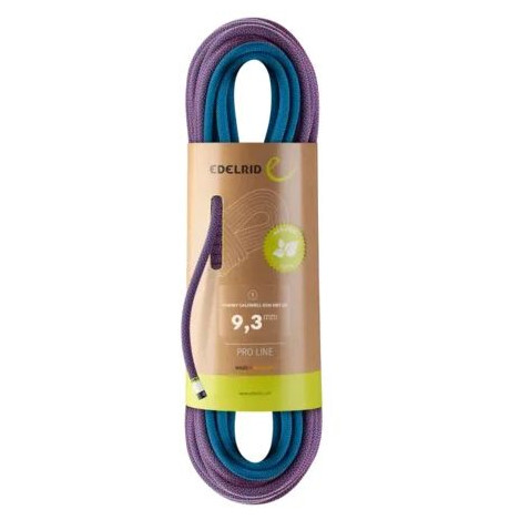 Lezecké lano Edelrid Tommy Caldwell Eco Dry CT 9,3mm 70m Barva: fialová