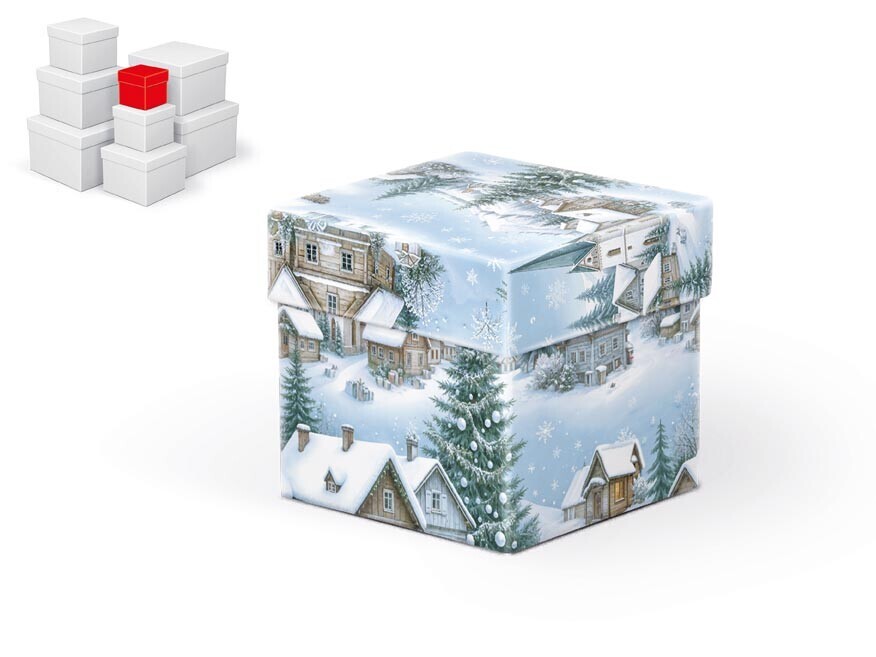 MFP 5371324 Krabice dárková vánoční C-V010-A  8x8x8cm