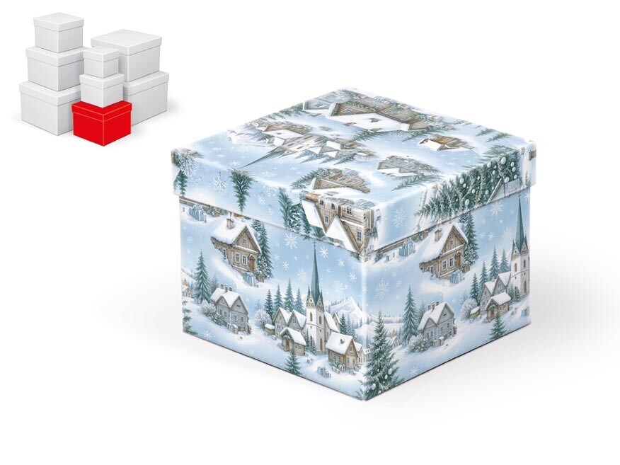 MFP 5371327 Krabice dárková vánoční C-V010-D 14x14x11cm