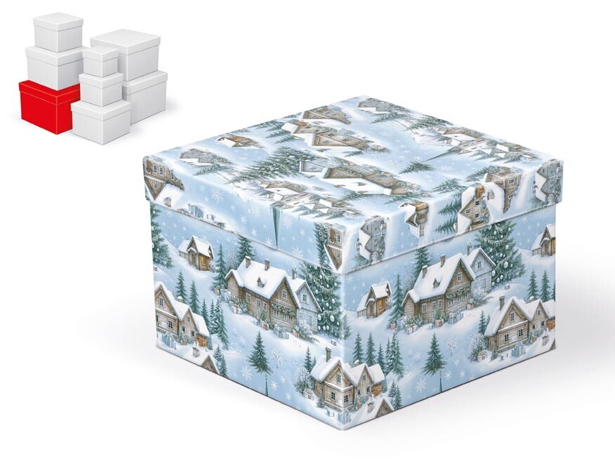 MFP 5371330 Krabice dárková vánoční C-V010-G 20x20x14cm