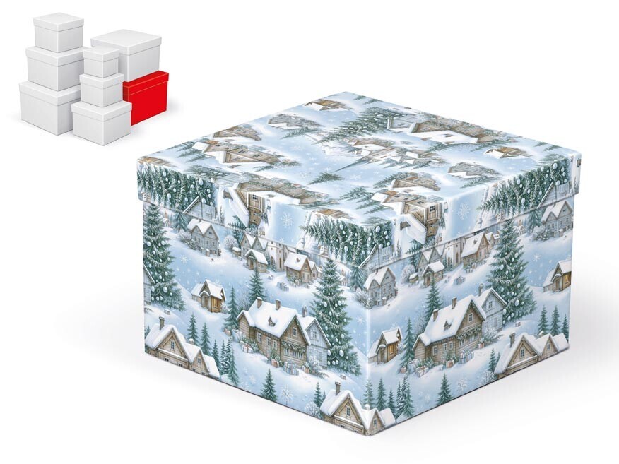 MFP 5371331 Krabice dárková vánoční C-V010-H 22x22x15cm