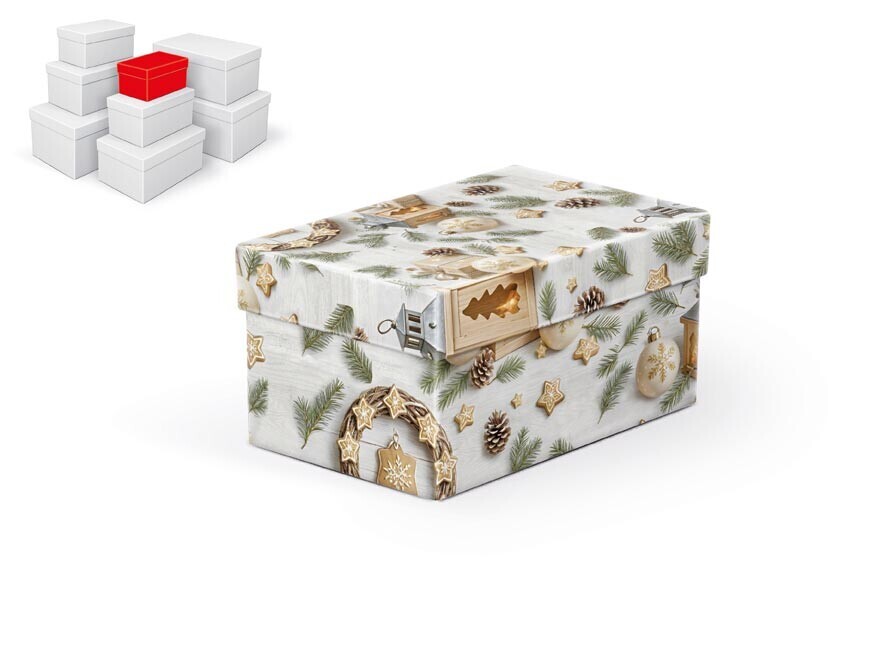 MFP 5371316 Krabice dárková vánoční B-V012-A 16x10x8cm