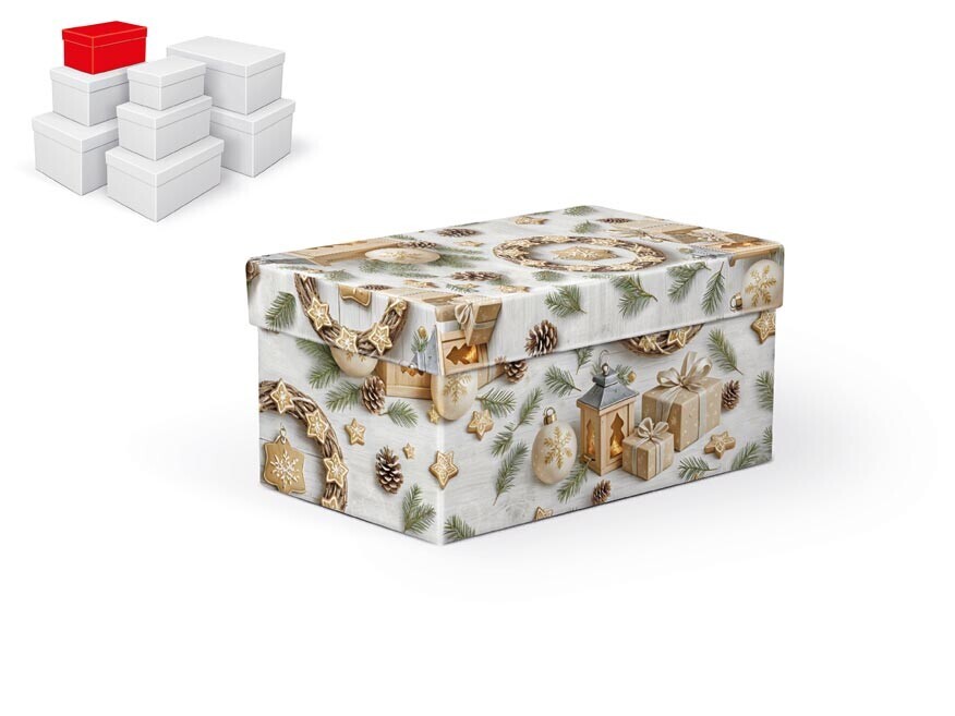 MFP 5371317 Krabice dárková vánoční B-V012-B 18x11x9cm