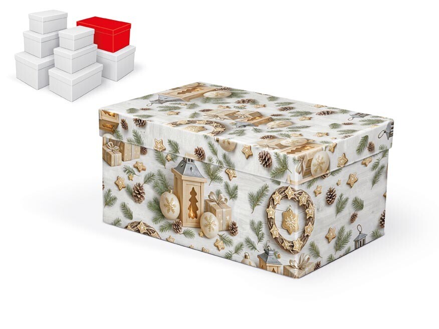 MFP 5371321 Krabice dárková vánoční B-V012-F 26x17x13cm