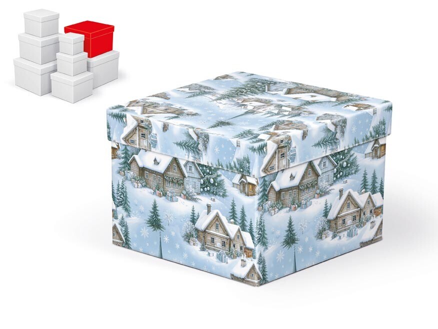 MFP 5371329 Krabice dárková vánoční C-V010-F 18x18x13cm