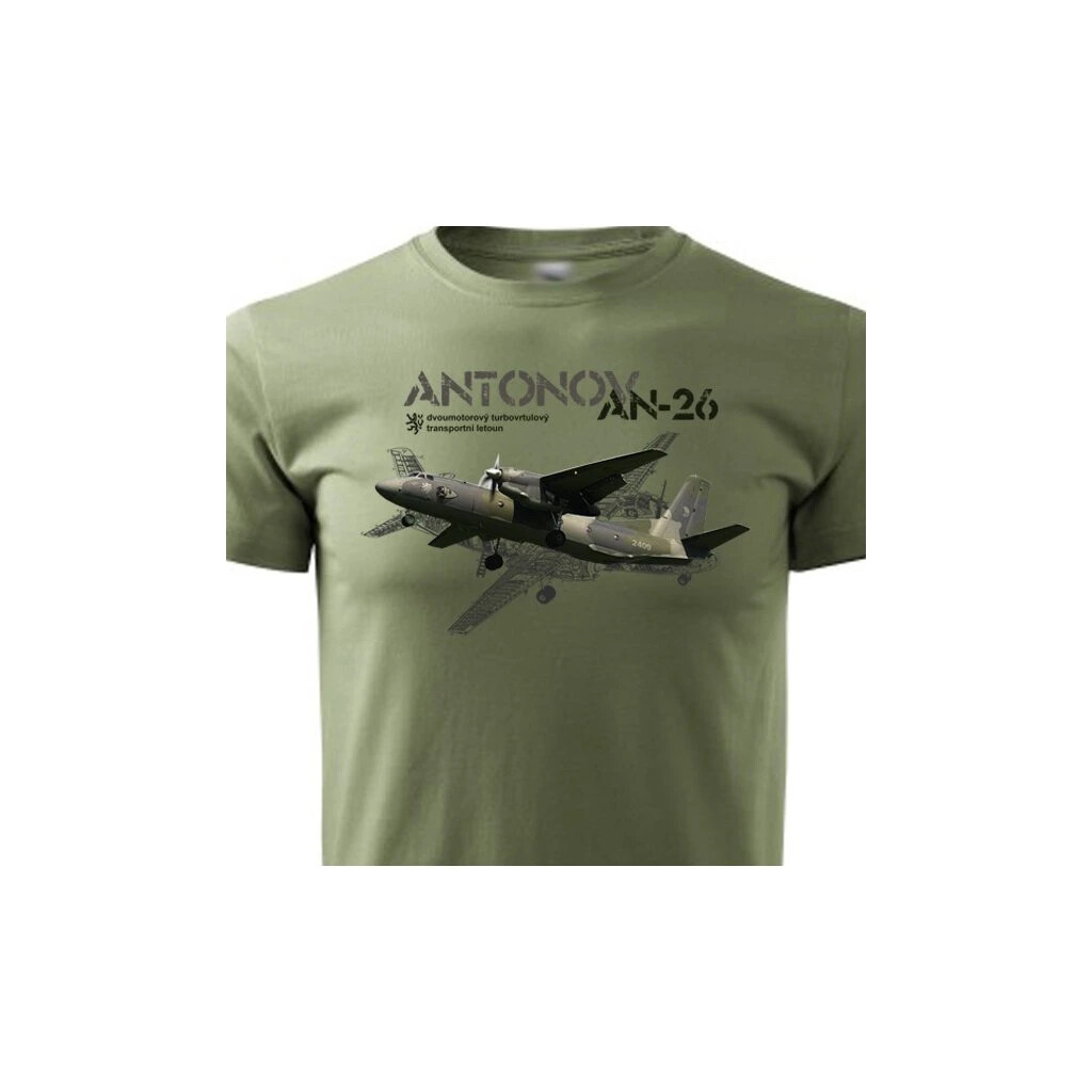 Triko Striker letoun Antonov AN-26 - černé, M