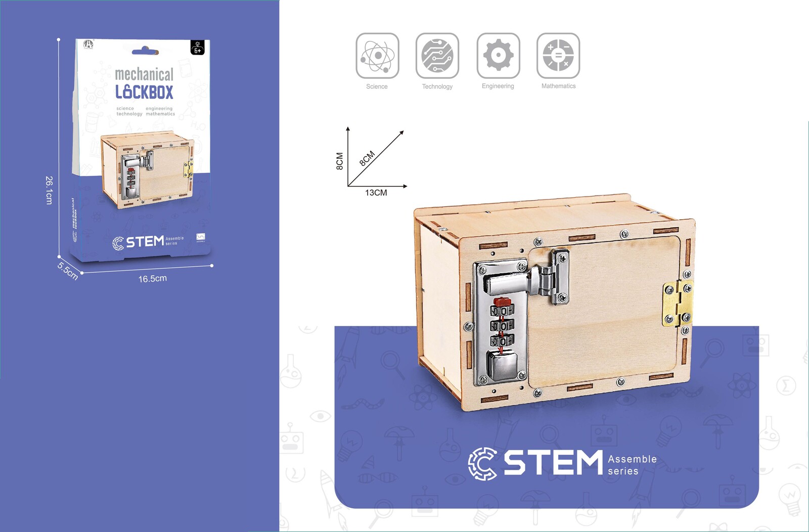 Stavebnice trezor 13x8x8 cm