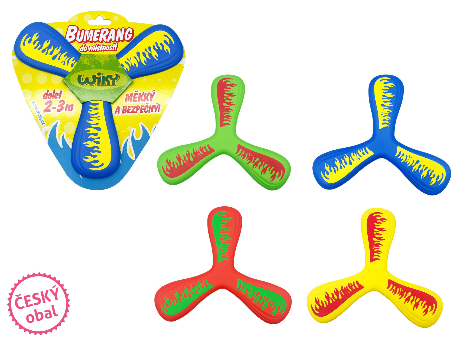 Bumerang do místnosti 21 cm - český obal