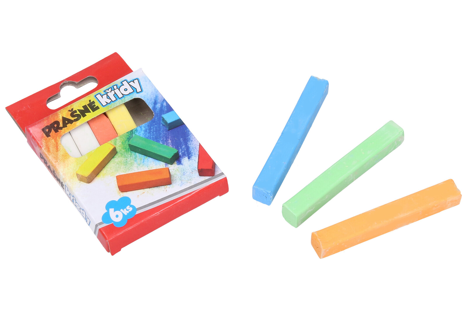 Křídy prašné 6ks