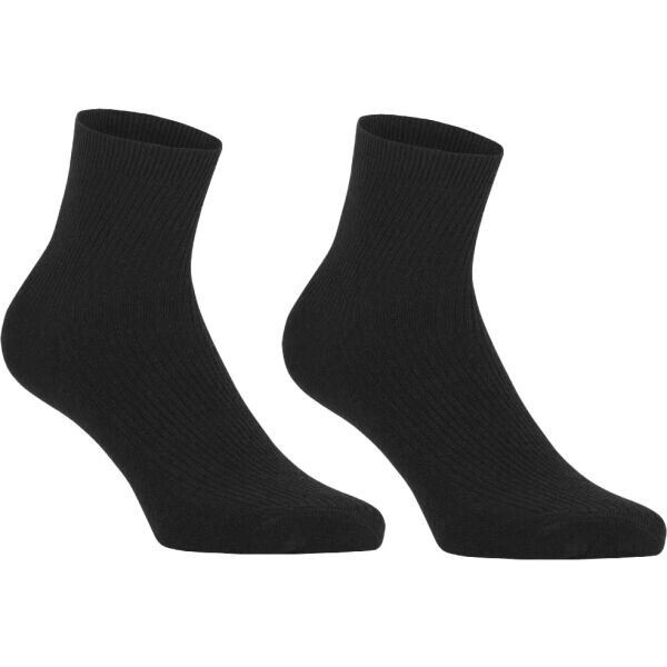 SCHOLL BAMBOO QUARTER 2P Krátké bambusové ponožky, černá, velikost