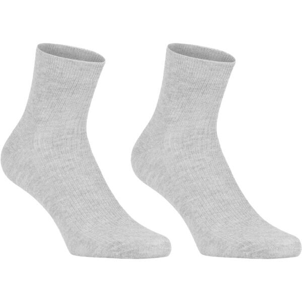 SCHOLL BAMBOO QUARTER 2P Krátké bambusové ponožky, šedá, velikost