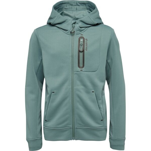 Lotto CLENY Dětská technická mikina, tmavě zelená, velikost 116-122