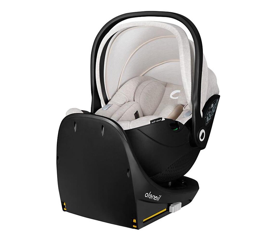 Lionelo Lionelo - Autosedačka se základnou otočná MOXIE SET i-Size 40-87 cm Beige Sand