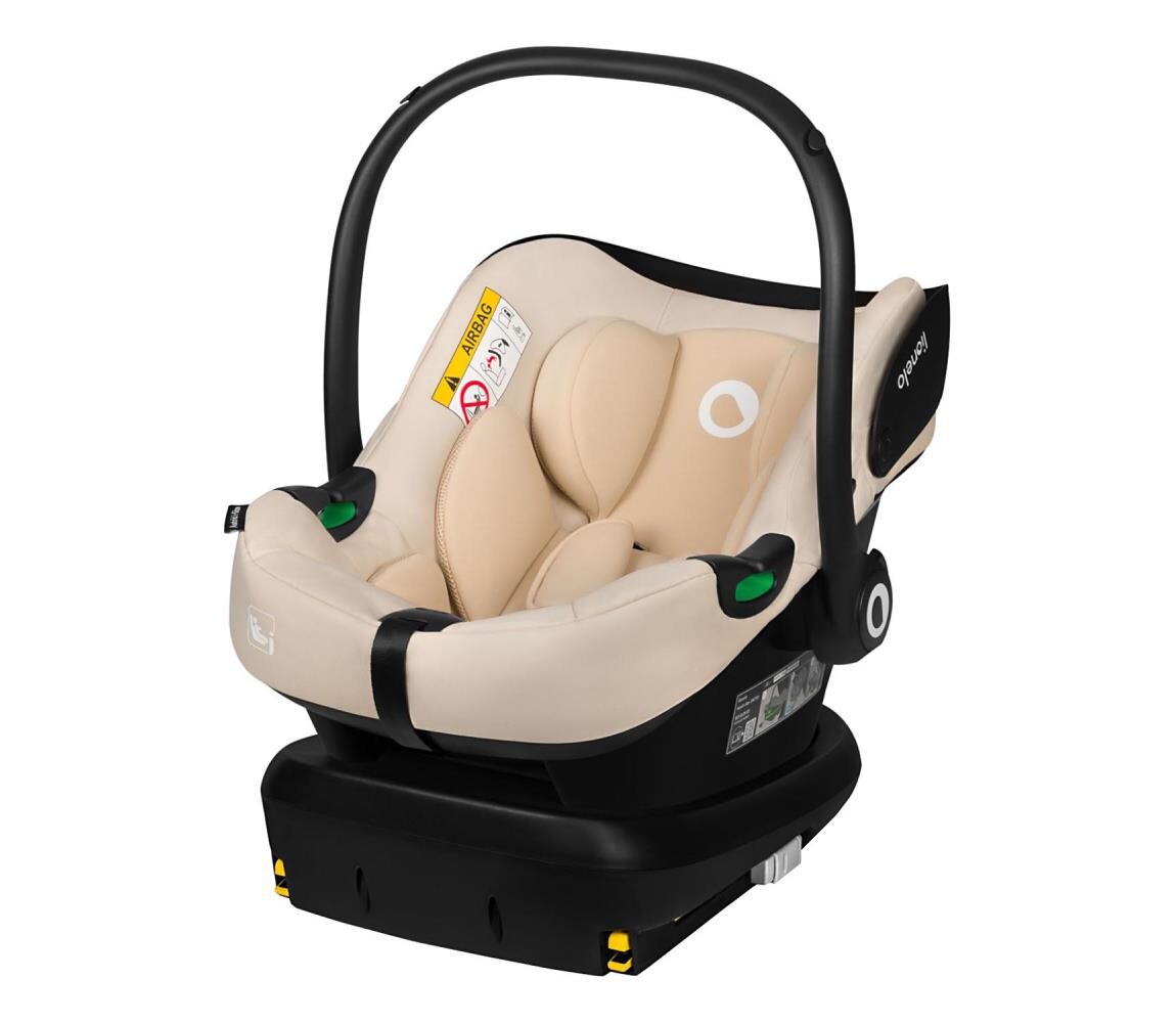 Lionelo Lionelo - Autosedačka se základnou otočná ASTRID SET i-Size 40-87 cm Beige Sand