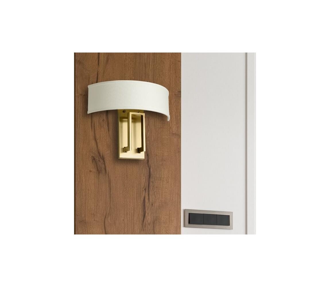 Elstead Hinkley HK-HAMPTON2-BB - Nástěnné svítidlo HAMPTON 2xE14/40W/230V zlatá