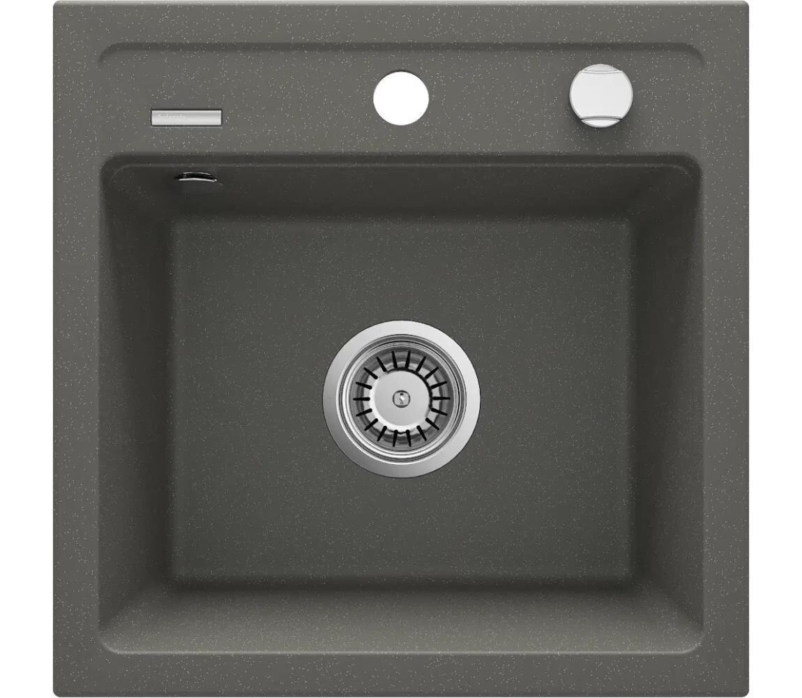 Deante Deante ZQZ_T103 - Kuchyňský dřez ZORBA 44x44 cm granit/antracit