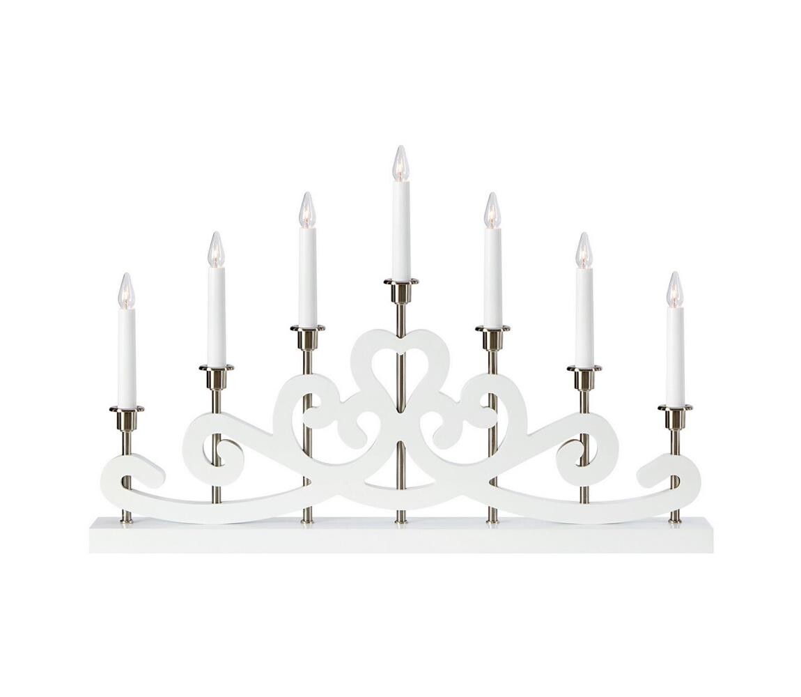 Markslöjd Markslöjd 705965 - Vánoční svícen NIGHTFALL 7xE10/3W/230V bílá