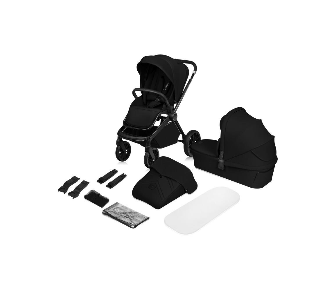 Lionelo Lionelo - Kombinovaný kočárek 2v1 MIKA PLUS Black Onyx
