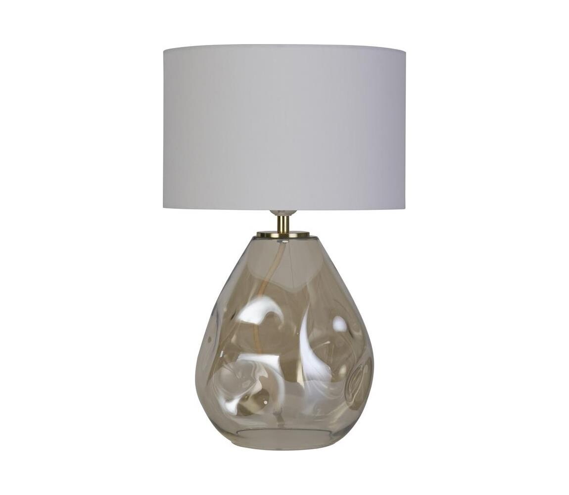 Searchlight Searchlight EU65420CP - Stolní lampa DEVON 1xE27/60W/230V šedá/kouřová