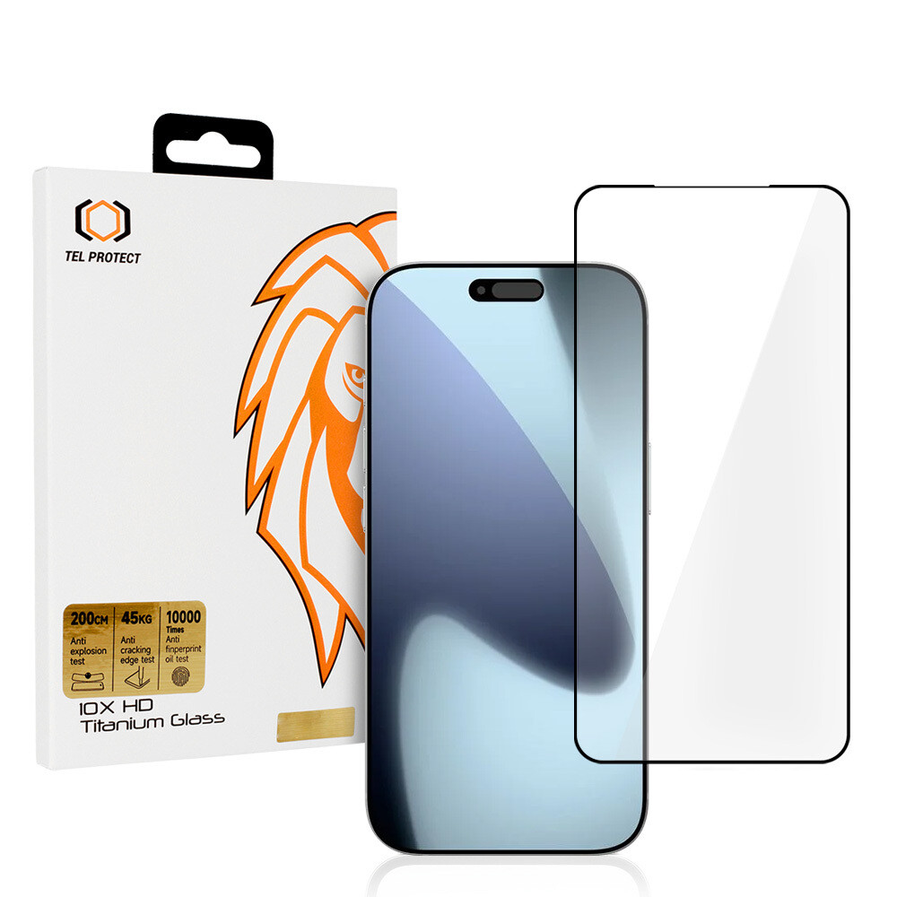 Tvrzené sklo Tel Protect 10X HD Titanium pro iPhone 17 Pro Max
