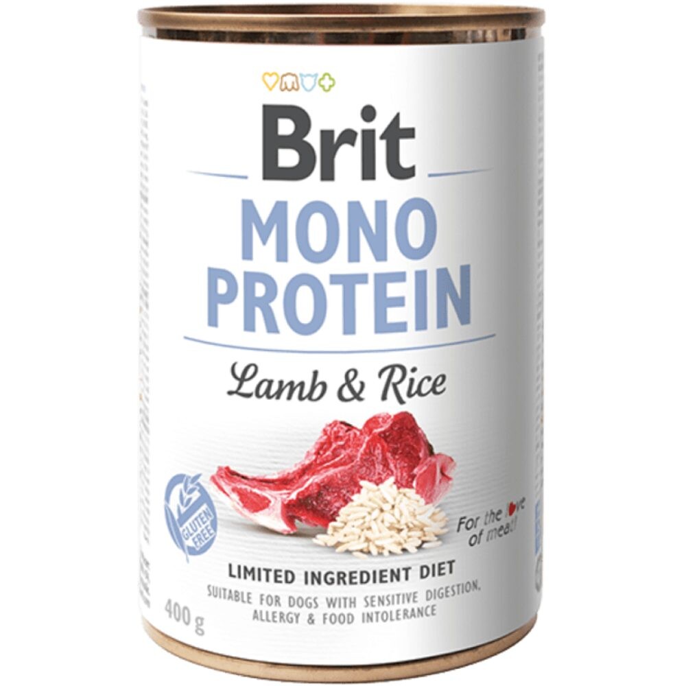 Brit konzerva Mono Protein Lamb & Brown Rice 400 g | Konzerva pro psy
