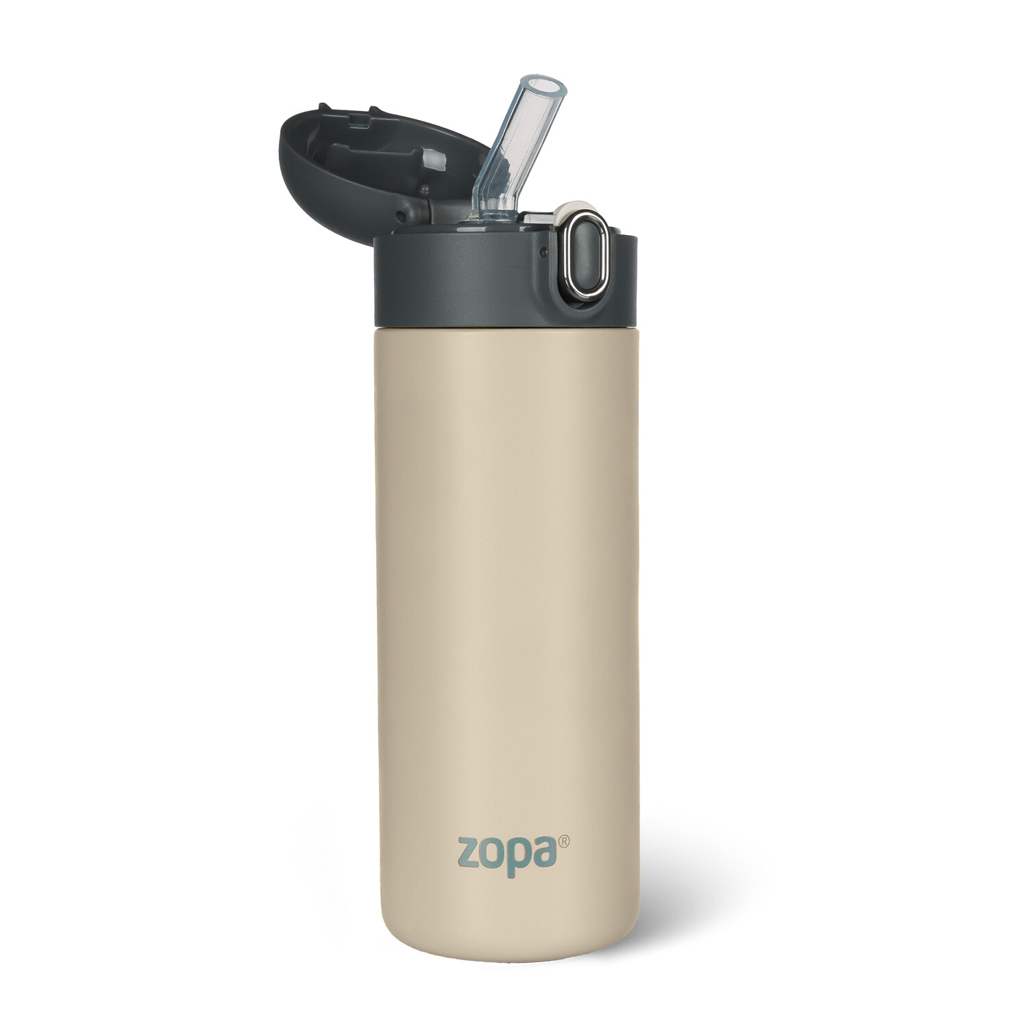 Zopa Termoska na tekutiny s brčkem 400 ml Cookie beige