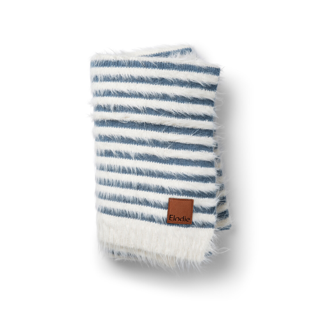 Elodie Details Furry Knit Blanket Berry Blue, deka