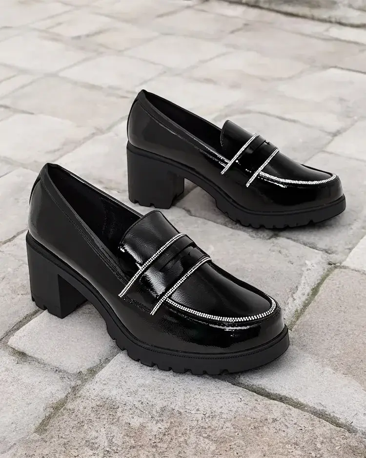 Resti Ladies' patent leather loafers Befies