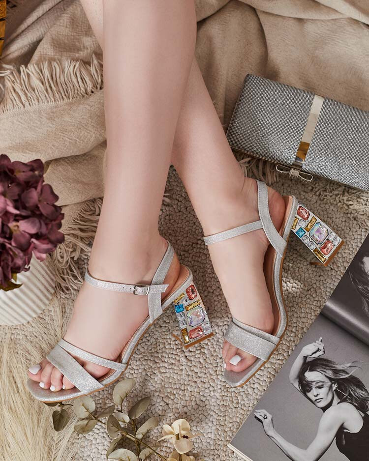 Resti Women's Solepte Crystal Post Sandals