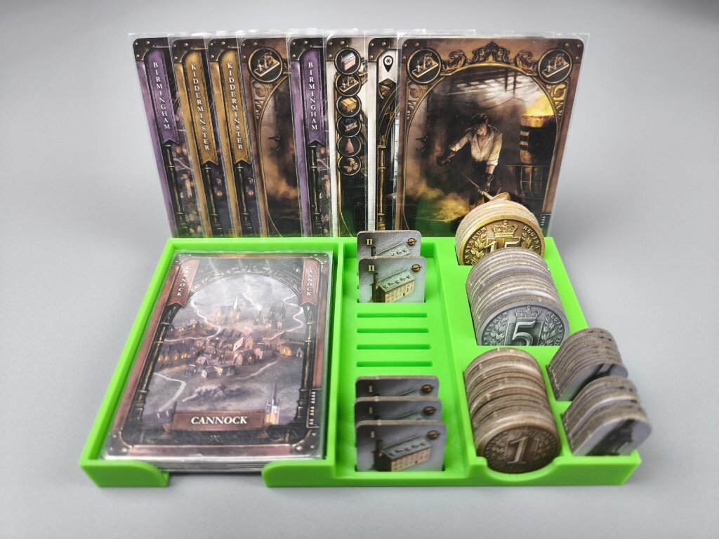 inserty.cz Brass Birgmingham: hráčská deska 1ks (černá, PLAYERBOARD, 0004)