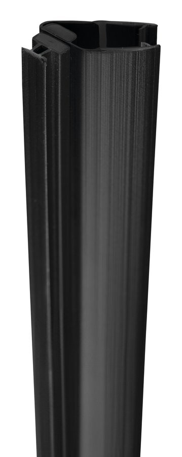 Gelco Set magnetických těsnění 45°pro sklo 8mm a profil , 2000mm, černá