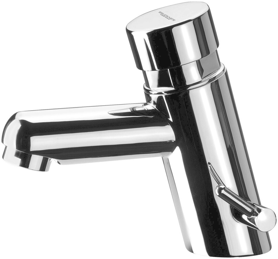 Bruckner TEMPOR samouzavírací stojánkový ventil na umyvadlo s regulací teploty, chrom