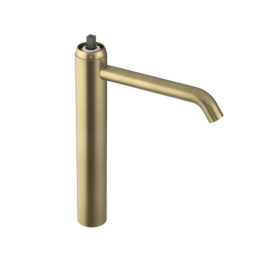 Sapho ULTRAMIX tělo stojánkové umyvadlové baterie vysoké, prodloužená hubice, zlato mat