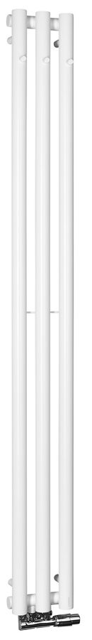 Sapho PILON otopné těleso 196x1800mm, se třemi háčky pro ručník, bílá mat