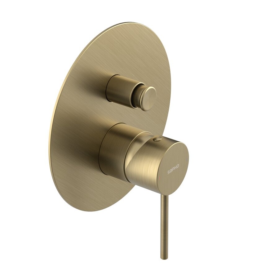 Sapho ULTRAMIX podomítková sprchová baterie, 2 výstupy, zlato mat