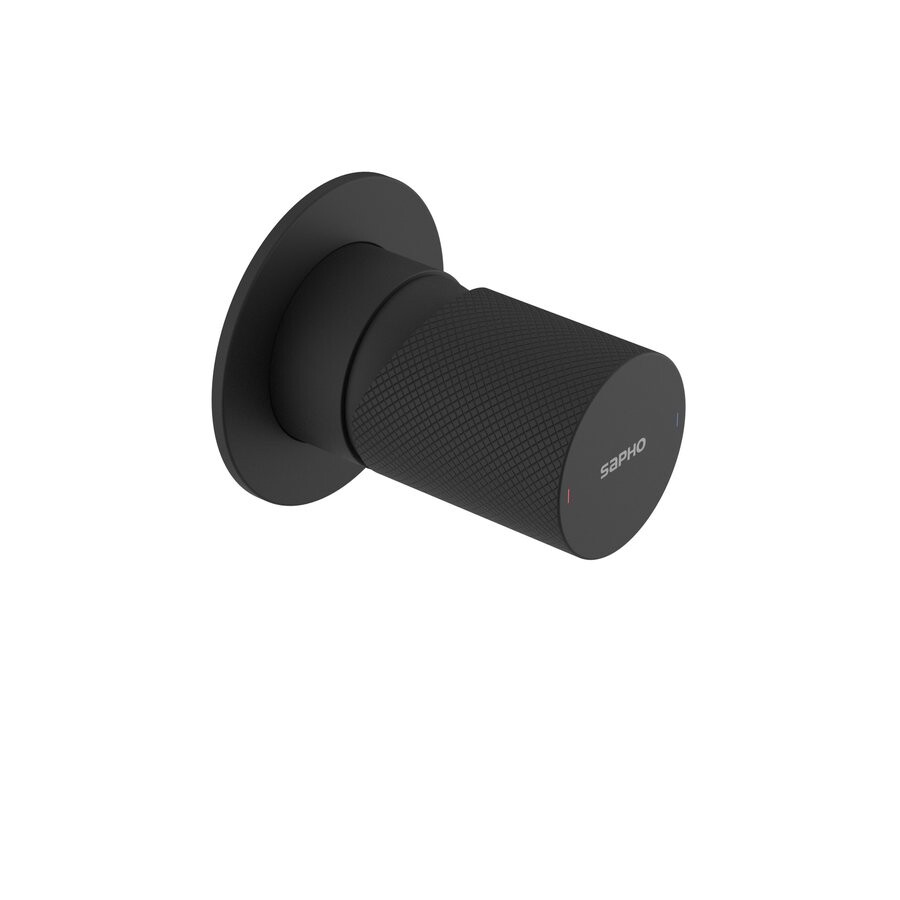 Sapho ULTRATAP podomítková sprchová baterie, 1 výstup, černá mat