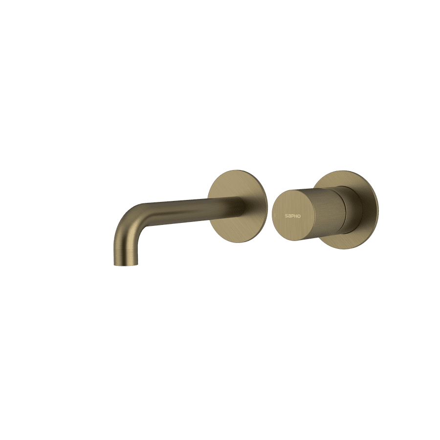 Sapho ULTRATAP podomítková dvouprvková umyvadlová baterie, hubice 20cm, zlato mat