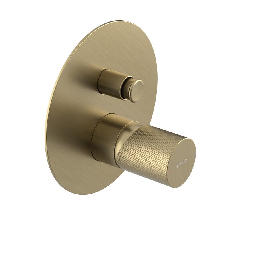 Sapho ULTRATAP podomítková sprchová baterie, 2 výstupy, zlato mat