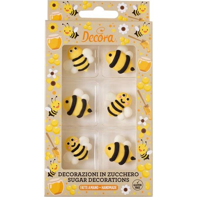 Cukrová dekorace včeličky 6ks - Decora