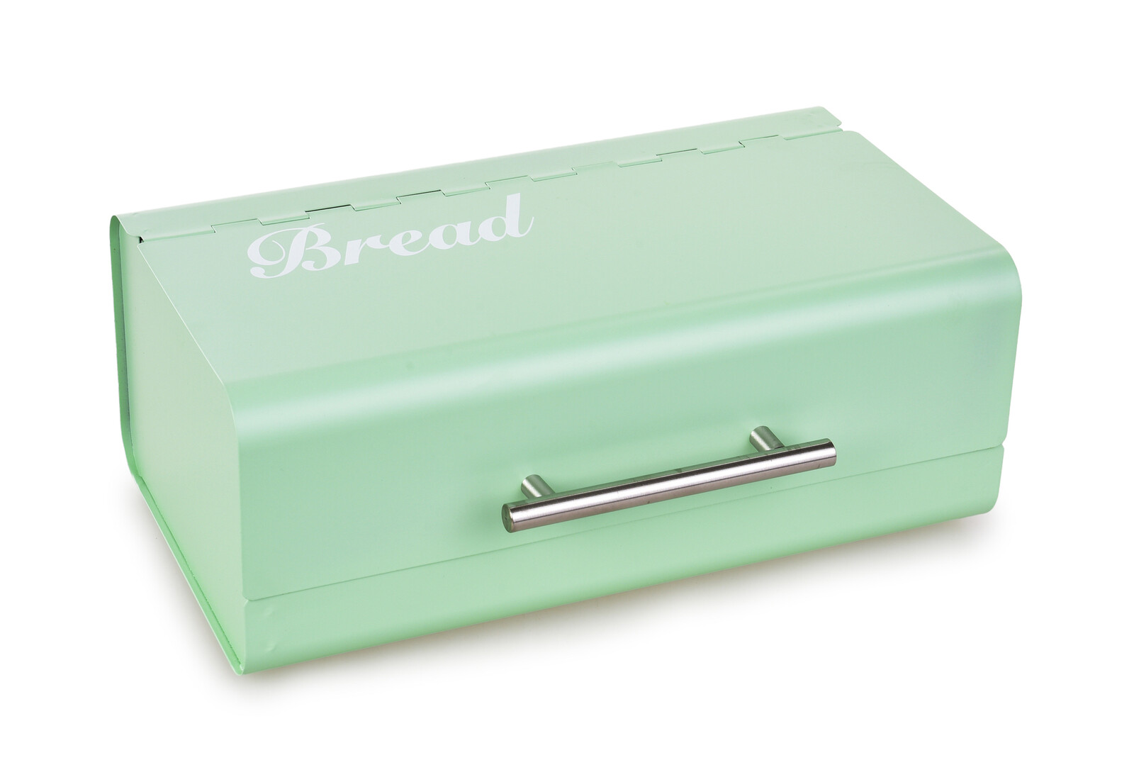 GOURMET | kovový chlebník s otevíracím víkem mátový