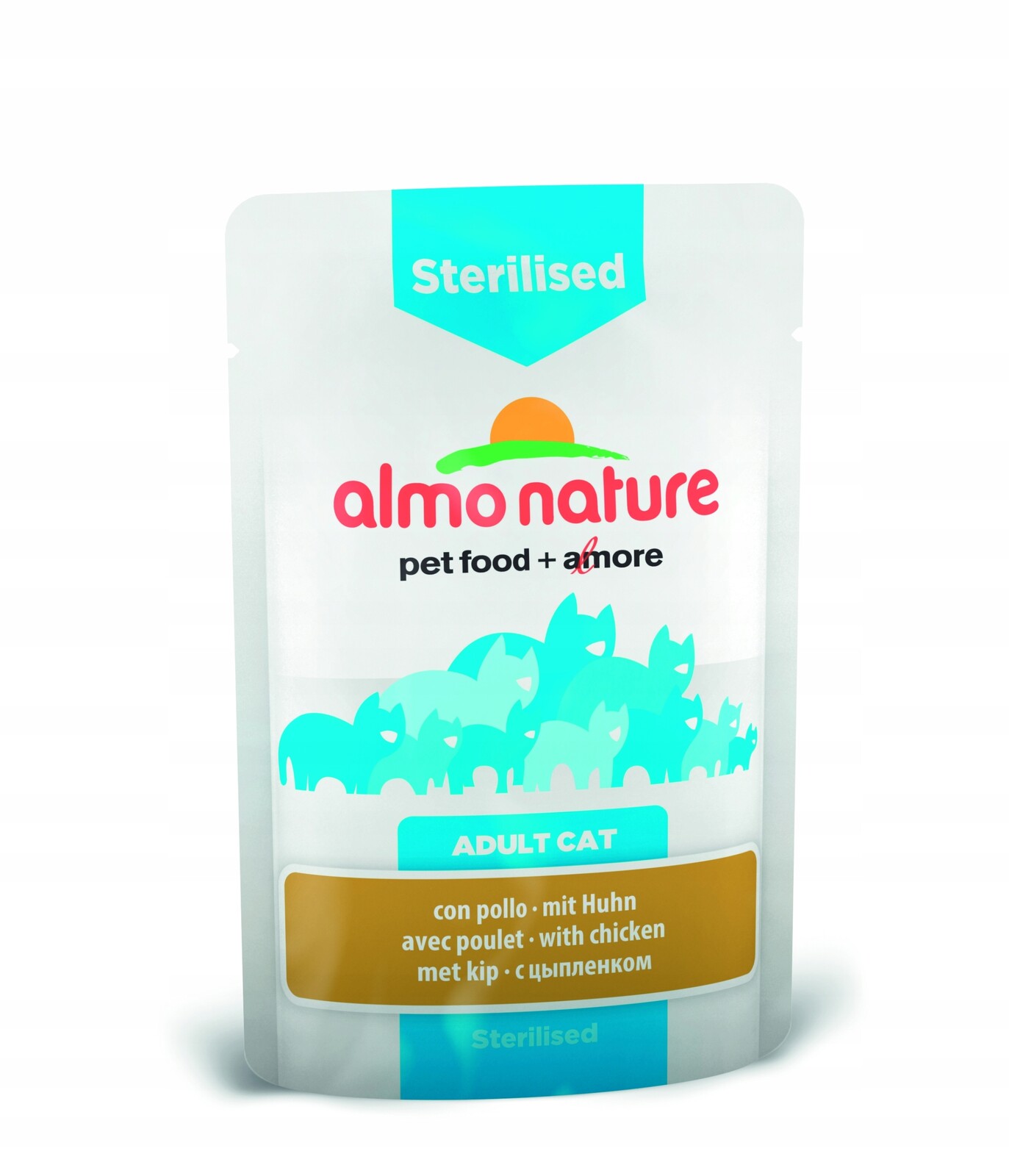 Almo Nature Holistic Sterilised - 12 x 70 g s kuřetem