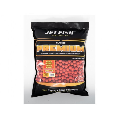 JetFish - Boilies CLASICC PREMIUM - MANGO / MERUŇKA 20mm 5kg