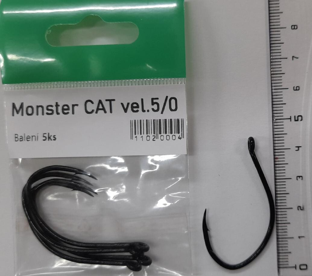 Monster CAT sumcové háčky vel. 5/0 / 5ks