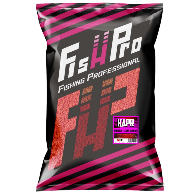 Fish Pro krmítková směs kapr jahoda-lesní jahoda 1kg-NFPCCCFR