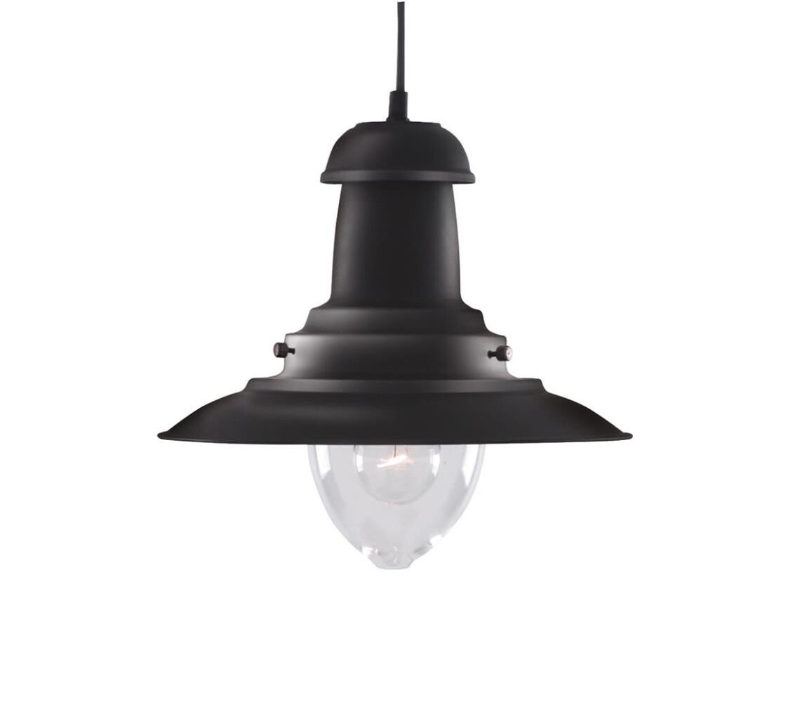 Searchlight Searchlight 4301BK - Lustr na lanku FISHERMAN 1xE27/60W/230V černá