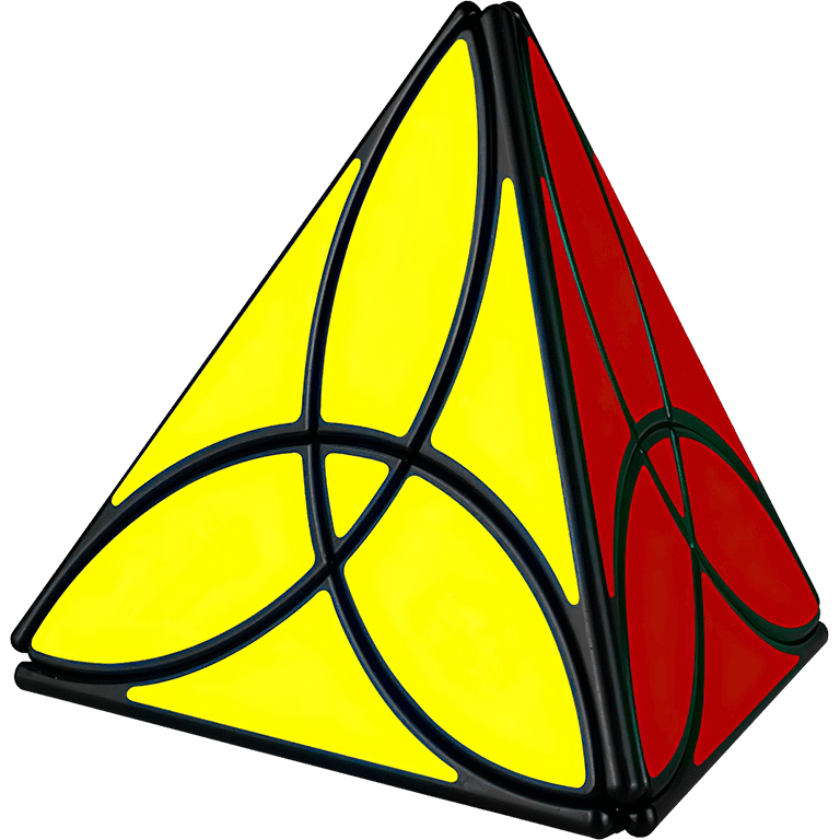 Rubikova kostka - Pyramida - Clover - Černá
