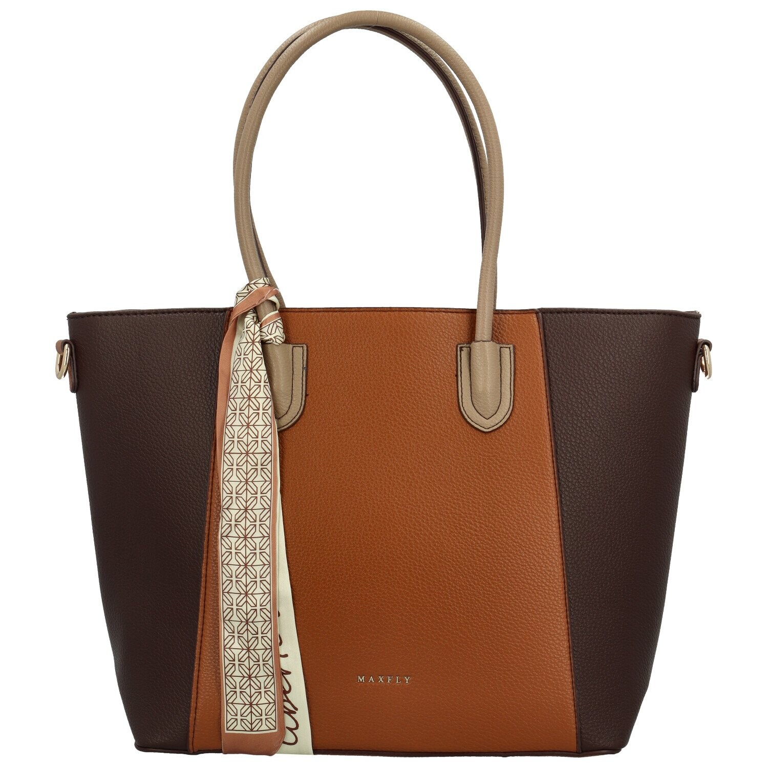 Dámská kabelka na rameno hnědá - MaxFly Rikka hnědá