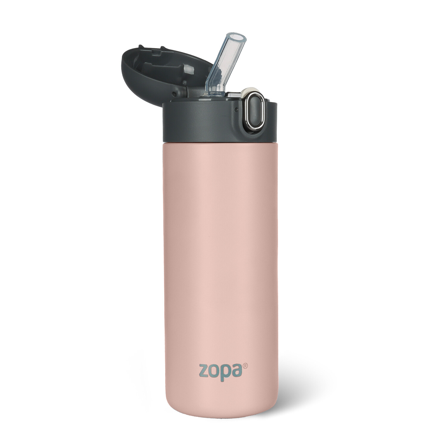 Zopa Termoska na tekutiny s brčkem 400 ml Candy pink