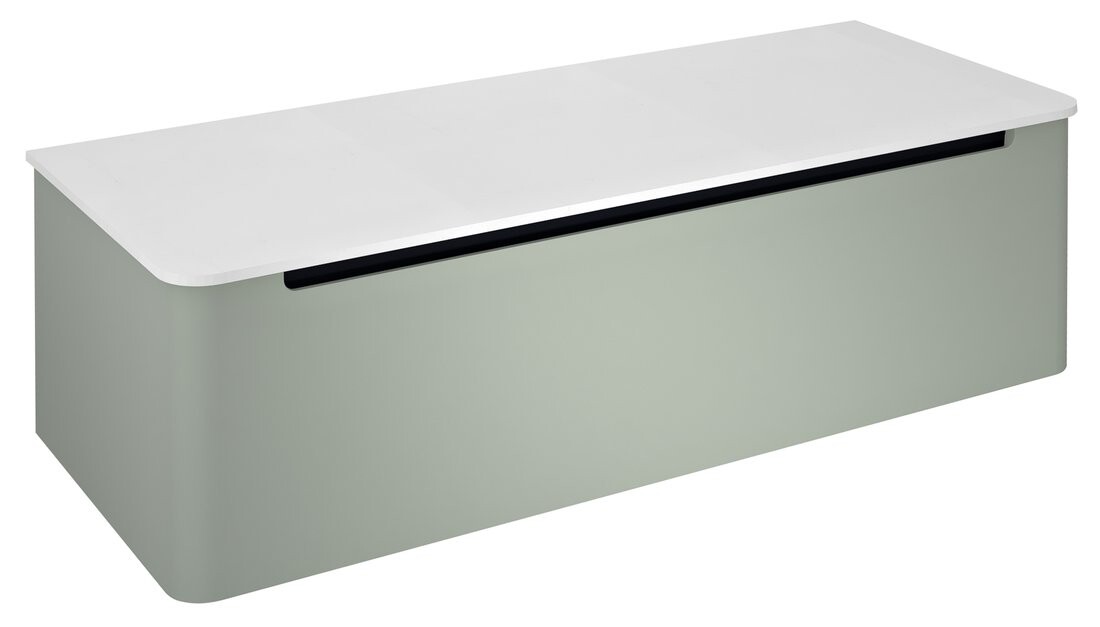 Sapho KERALA umyvadlová skříňka 120x35x47,5cm, 1x zásuvka, verde